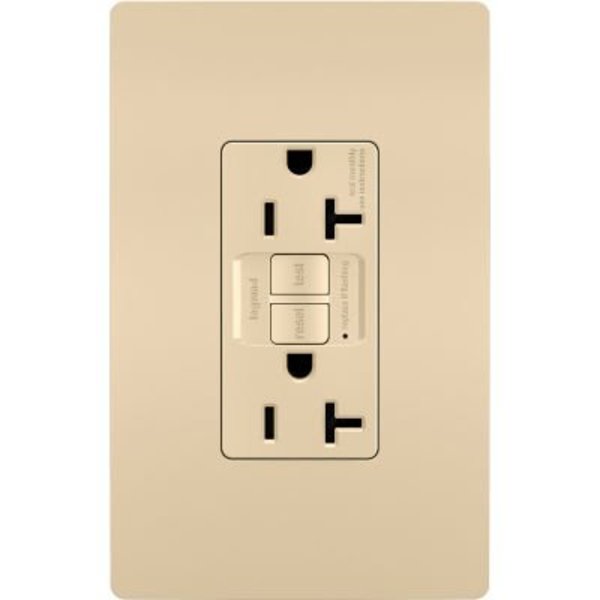 Legrand Home Systems Legrand Radiant Tamper Resistant Receptacle, 20A, 125V, Ivory 2097TRI